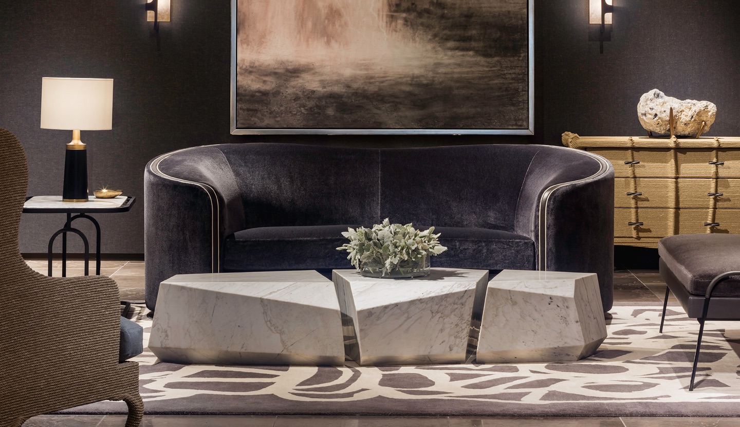 Holly Hunt is found in Suite 1428. Holly Hunt redefines high end design furniture and fabric presentation with simplified style and design.